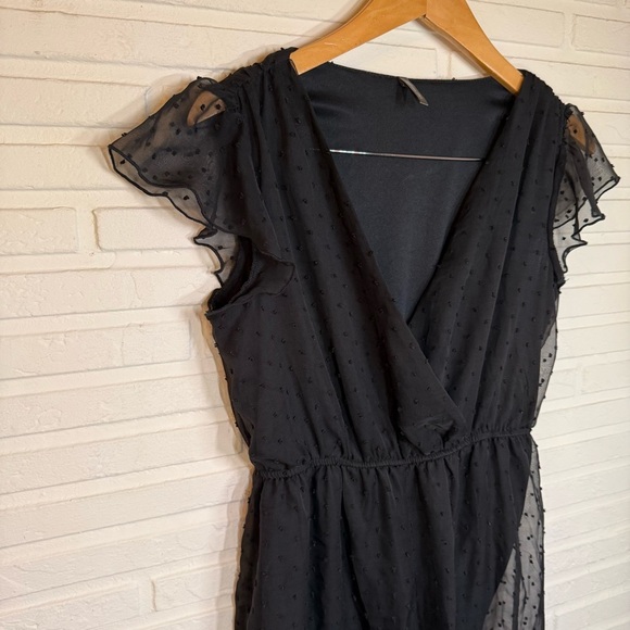 Nevena Rae Black Monochrome Polka Dot Wide Leg Jumpsuit, Women’s Size Large - Picture 2 of 10